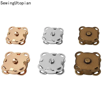 

10Sets Metal Magnetic Snap Fasteners Clasps Buttons Handbag Purse Wallet Craft Bags Parts Accessories 14mm 18mm