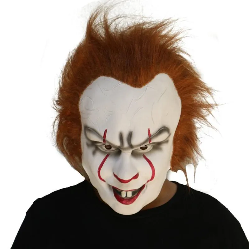 

Stephen King's It Mask Pennywise Horror Clown Latex Mask Halloween Cosplay Costume Prop