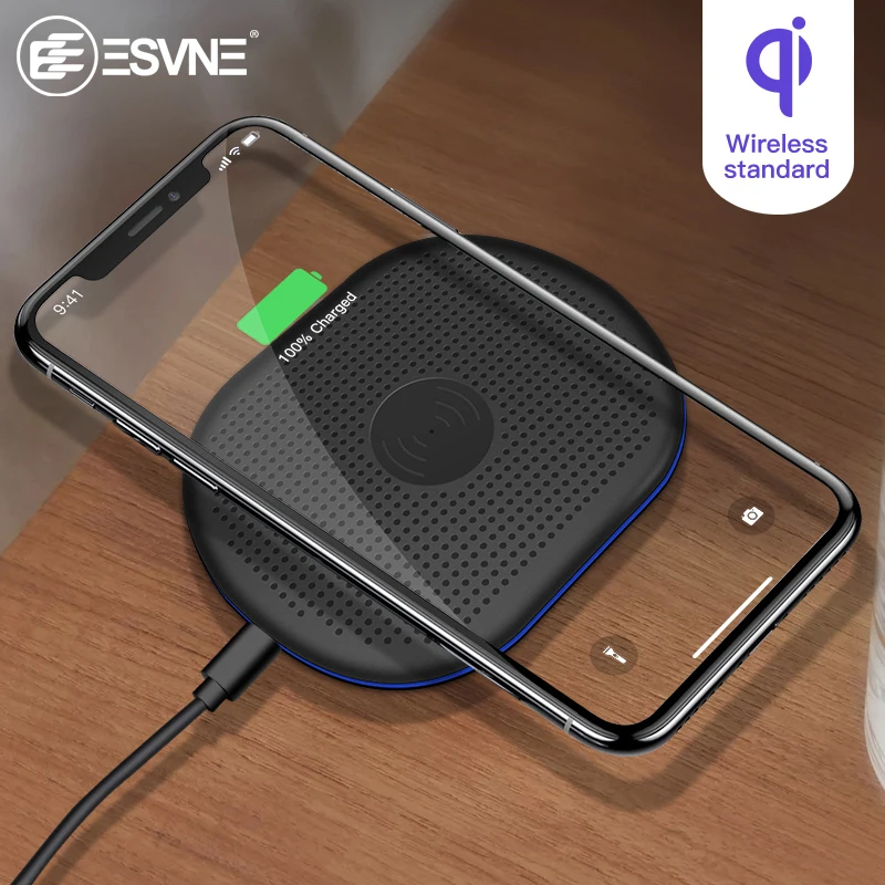 

ESVNE 5W Qi Wireless Charger For iphone Samsung Wireless Fast Charger For Xiaomi Huawei Phone Charger Wireless Charging pad
