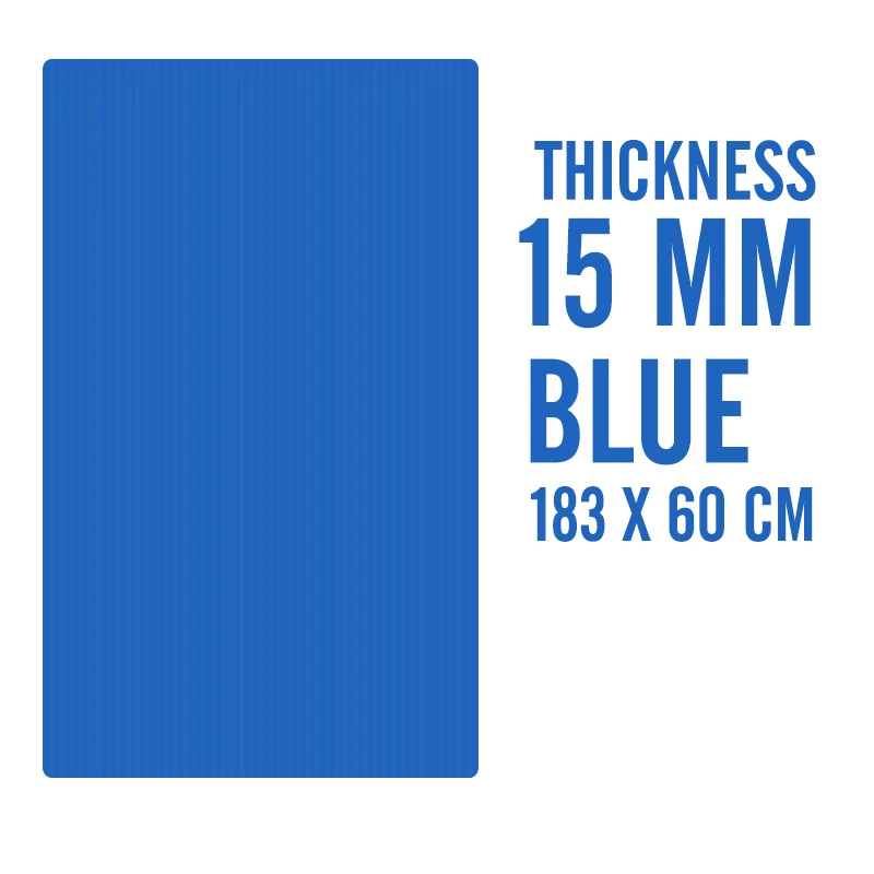 Track 15mm Blue 183X60X15 мм Нескользящие коврики для йоги, для фитнеса, безвкусные, для пилатеса, гимнастики, упражнений, утолщенные, для фитнеса, спортивные коврики, поддерживающие DIY печать - Цвет: Track 15mm Blue
