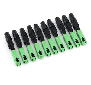 

Sc-Adapter-Field-Assembly Quick-Connector APC Fiber-Optic Single-Mode FTTH 200pcs