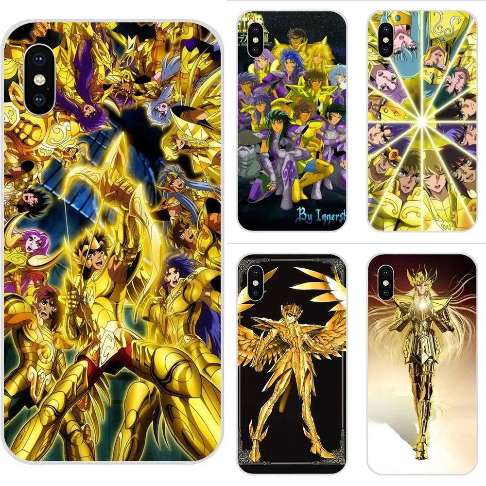 

Cartoon Saint Seiya Gold Saints For Huawei P7 P8 P9 P10 P20 P30 Lite Mini Plus Pro Y9 Prime P Smart Z 2018 2019 TPU Fashion Case
