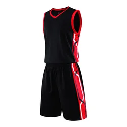 Veste de basket ball pour hommes, ample et respirante, vêtement de sport, Fitness, sans manches, col en v, haut Capri, ensemble maillot 