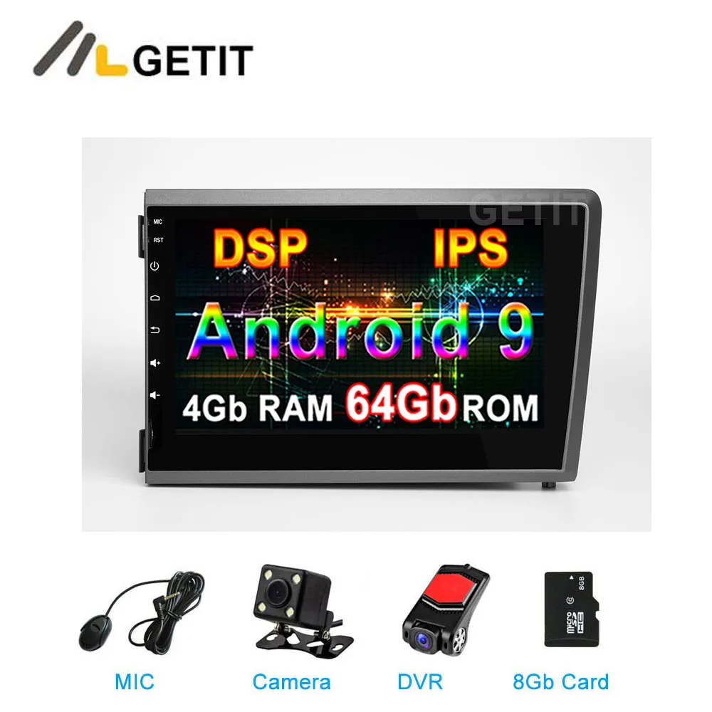 

64G DSP Android 9.0 Car DVD Stereo Multimedia Radio GPS for Volvo S60 V70 XC70 2000 - 2004