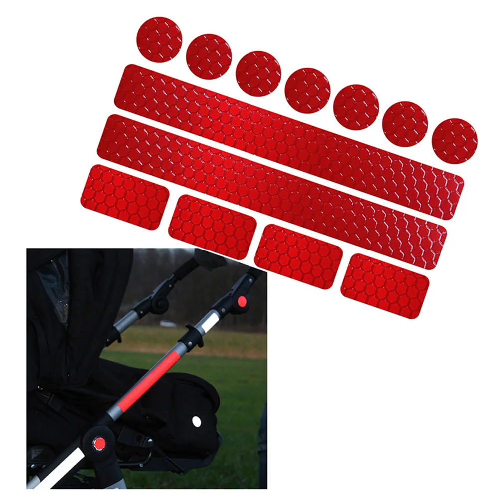 Bike Reflective Stickers Motorcycle Scooter Bicycle Night Warning Reflector Film MTB Road Bike Safety Cycling Decal Tape BC0309 (2)