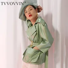 TVVOVVIN, куртка с пышными рукавами, пальто, женское, на шнуровке, винтажное пальто, топы, женская одежда в английском стиле, осень, новинка, Q655