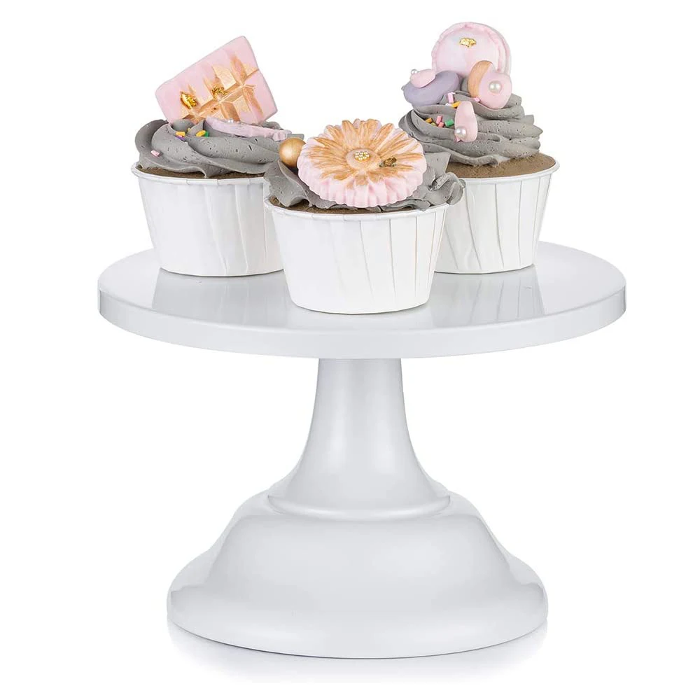 Description Picture 6 of item8/10/12inch Cake Stand Fudge Desktop Home Party Display Round Stands Afternoon Tea Iron Tray For Birthday Wedding Decoration