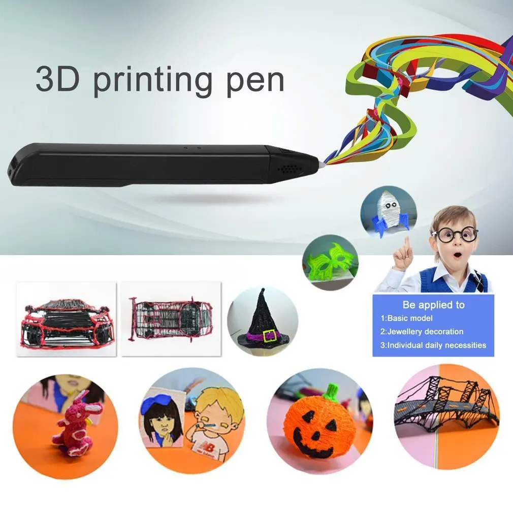 3D печать Ручка usb зарядка Рисование ручка с нитями Креативная печать Ручка обучающая игрушка для детей и взрослых