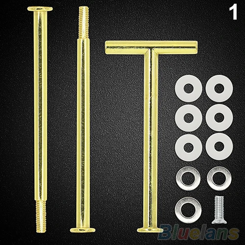1 Set Multi-Style Practical 2 Or 3 Tier Plate Handle Fitting Hardware Rod Tool Cake Plate Stand Bakeware Cake tray stand