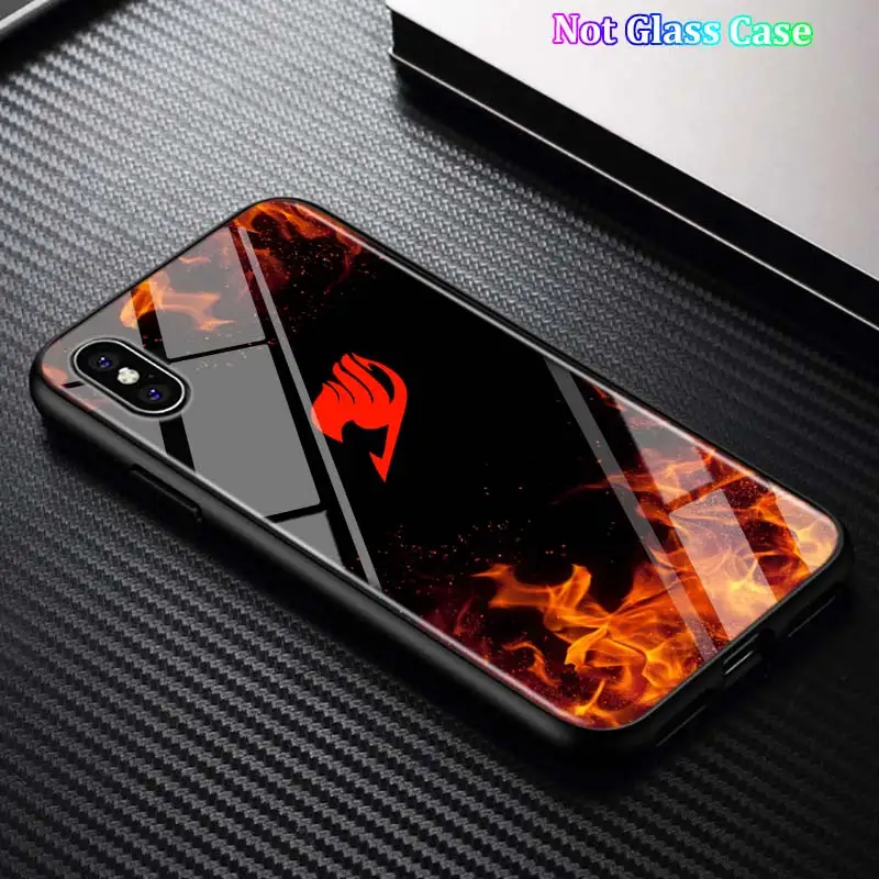 Черный Чехол аниме Сказочный хвост для iPhone 11 11Pro X XR XS Max для iPhone 8 7 6 6S Plus 5S 5 SE глянцевый чехол для телефона - Цвет: Style 07