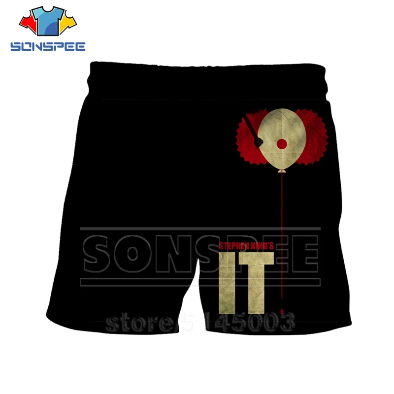 Летние мужские и женские шорты Pennywise с 3D принтом, два клоуна, пляжные, хип-хоп, уличные, спортивные, для фитнеса, модные эластичные штаны, C063-6 - Цвет: 6