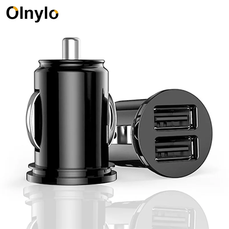 

Olnylo Dual USB Car Charger For iPhone 11 Pro Max XR XS Max X 7 8 Plus Fast Charging USB Chargers Tablets Mobile Phone Charger