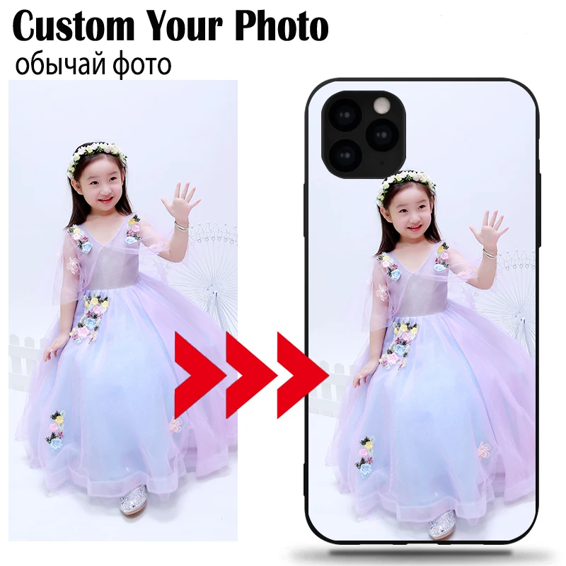 Custom Phone Case Customized Photo For Huawei p smart Y5 Y6 Y7 Y9 G9 Prime 2017 2018 2019 TPU Black Cover Name Blessing Logo |