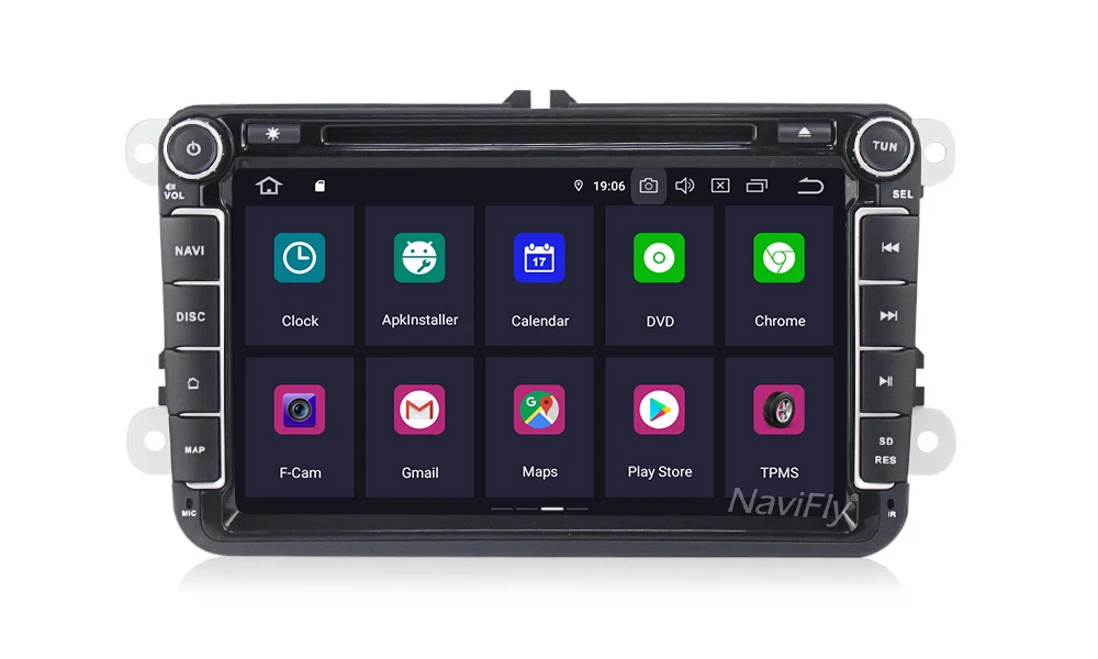 Flash Deal NaviFly IPS Screen DSP Android 9.0 Car Multimedia GPS Navigation For Skoda Seat Volkswagen VW Passat b7 POLO GOLF 5 6 Wifi Radio 16