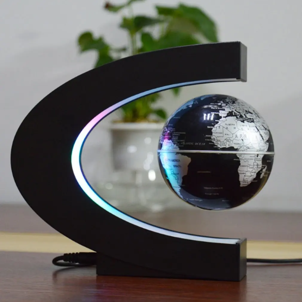 

Magnetic Levitation Globe Floating World Map Ball Lamp Cool Office Home Decoration Terrestrial Globe Lamp