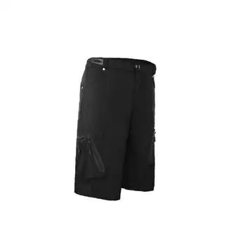 

MTB Cycling Shorts Mountain Bike Shorts Water Resistant Breathable Bike Underwear Padded Design Bicycle Briefs in Summer Black L