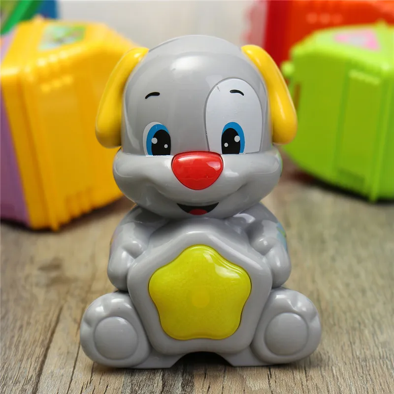 2209-11 Дети Красочные укладки собака ворс башня игрушка обучения игрушечные чашки Счетный стек чашки блоки