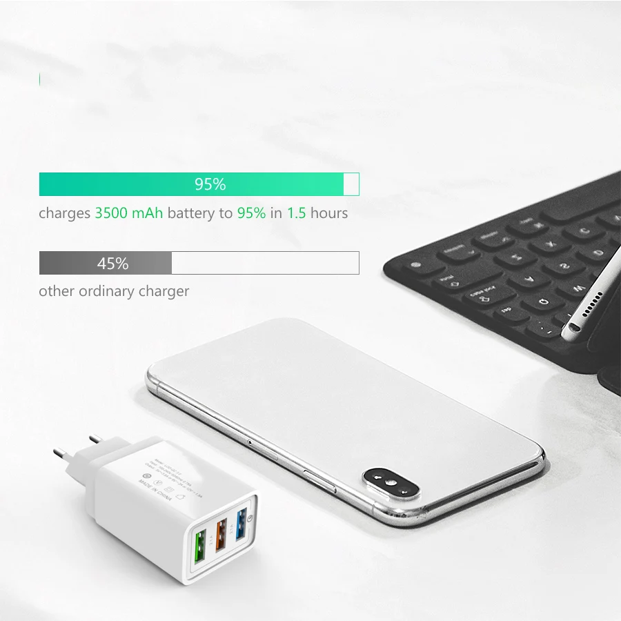 18 Вт USB зарядное устройство 1а/2а настенный мобильный телефон зарядное устройство для iPhone X Xiaomi Mi 9 Планшет iPad ЕС Быстрая зарядка