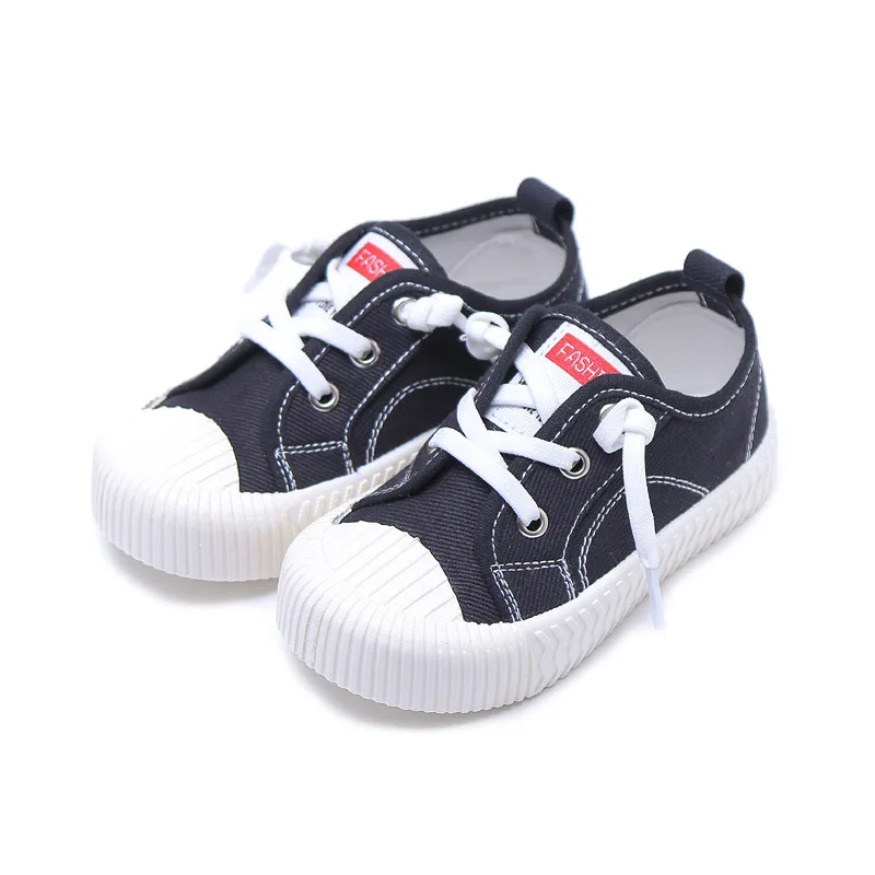 Kids Canvas Shoes Autumn Solid Color Boys Sneakers Little Girl Anti-slip Children Student Breathable SDB056 |