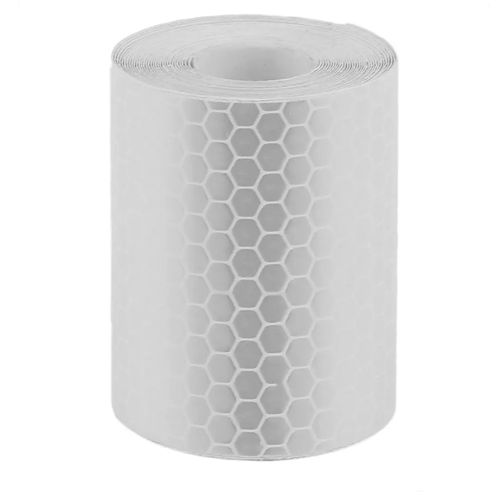 Cinta de seguridad reflectante para cuadros de bicicleta, cinta autoadhesiva de advertencia, 5cm x 3m