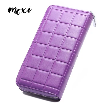 

Genuine Leather Ladies Money Bag Sweet Style Rfid Blocking Women Wallet Purse Zipper Clutch Phone Bag Womens Card Holder