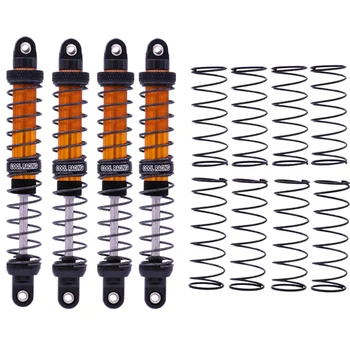 

Hot 3C-4PCS Rock Crawler Metal Oil Suspension Shocks Absorber for SCX10 D90 WRAITH TRX-4 90046 RC CAR,100mm