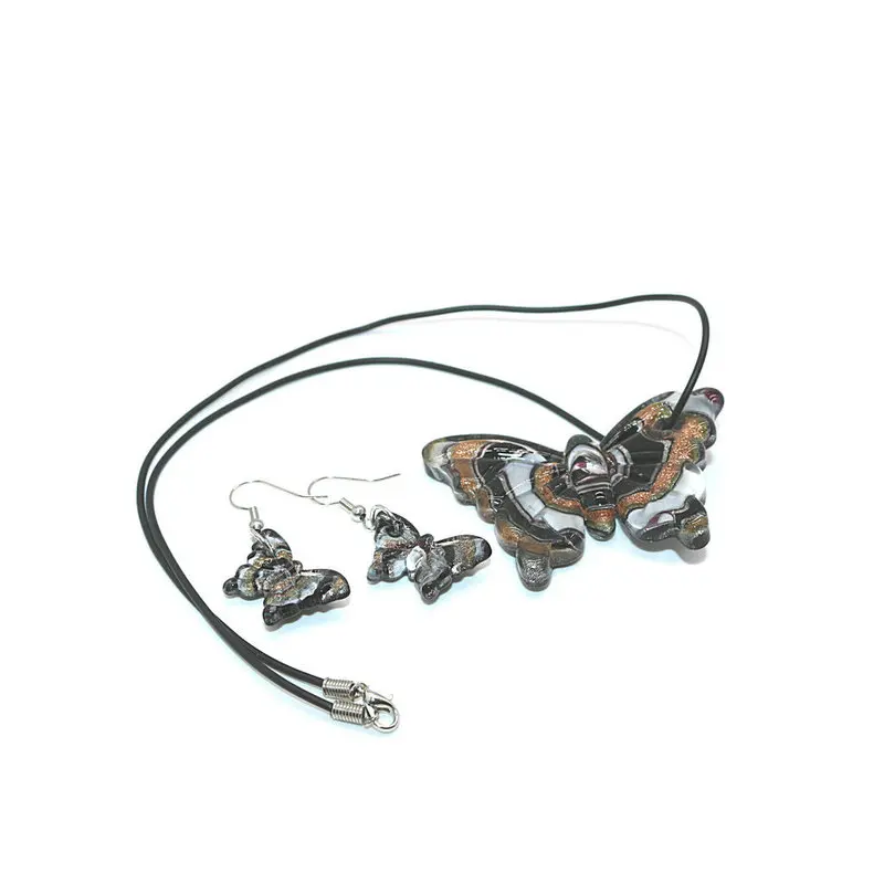 Комплект из колье и серёг муранского стекла|necklace earring set|earrings setfashion earrings set |