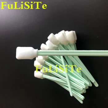 

100X free shipping Label Printer Head Cleaning Swabs Foam Tip Self saturating Alcohol Snap Swabs with Isopropyl Alcohol Solution