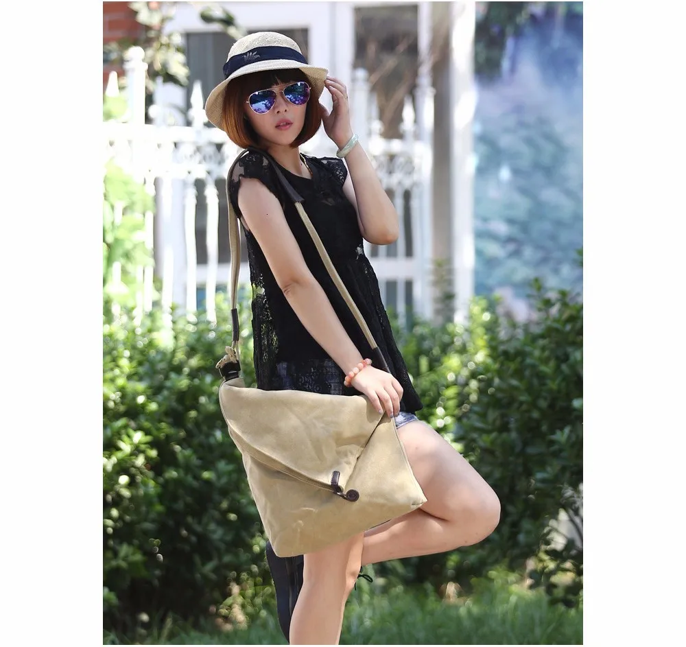 Vintage Canvas Shoulder Bag European And American Style Casual Unisex Handbag Men Women Retro Large Capacity Messenger Bags TTOU (3)