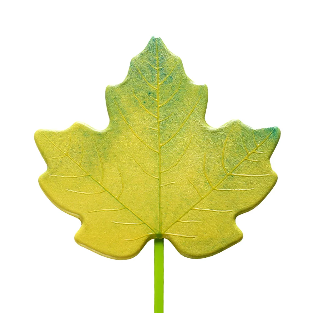 green Новое беспроводное зарядное устройство Smart Maple shape Быстрая Беспроводная Подставка для зарядки мобильного телефона 999 - Цвет: green