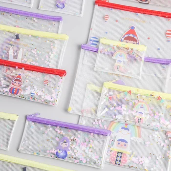 

Matt Sequins Style A5 B6 Cartoon File Bag Document Bag File Folder Stationery Filing Production