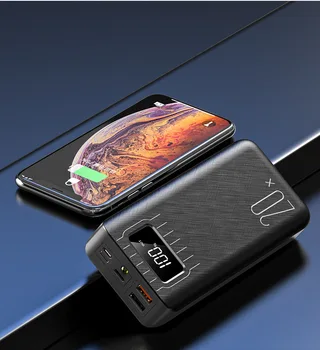 

30000mAh Power Bank for iPhone Xiaomi Samsung Dual USB Large Capacity Fast Charging LED Light Portable Power Supply