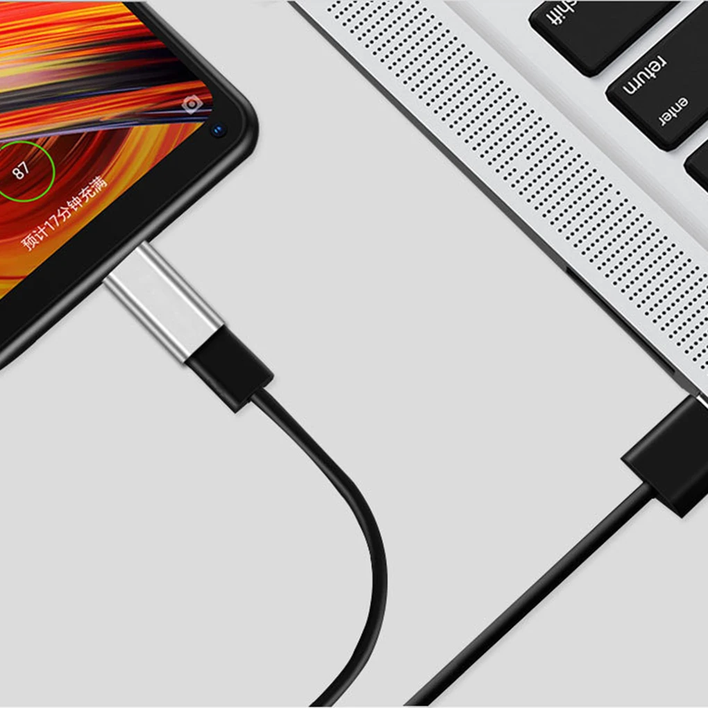 Адаптер Worallymy Mini Type c Мама на Micro USB мама для телефона 3 0 конвертер из алюминиевого