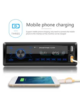 

Car Radio Player Bluetooth Stereo Auto Radio Touch Screen MP3 Music Player With Colorful Light For Car Input Receiver
