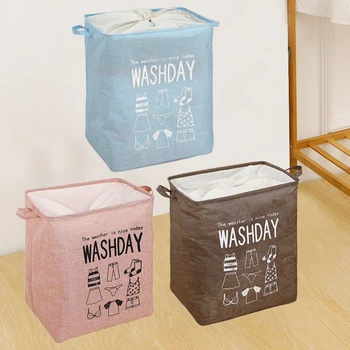 

Foldable Laundry Baskets for Clothing Home Textiles Pants Underwear and Socks for Home Apartment University Dorm