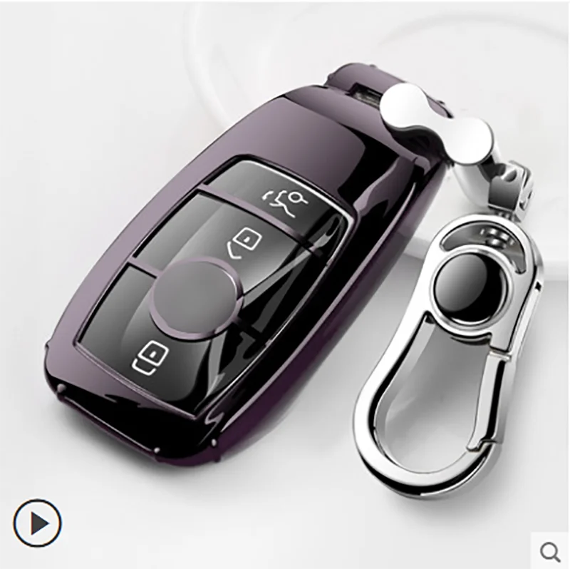 Hight quality Tpu Car Key Cover Case Shell Bag Protective Key Ring For Mercedes Benz E Class W213 S class Accessories - Название цвета: black
