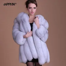 Зимнее женское пальто из искусственного меха размера плюс, повседневные Элегантные одноцветные куртки, модное винтажное теплое меховое пальто, Женское пальто белого цвета