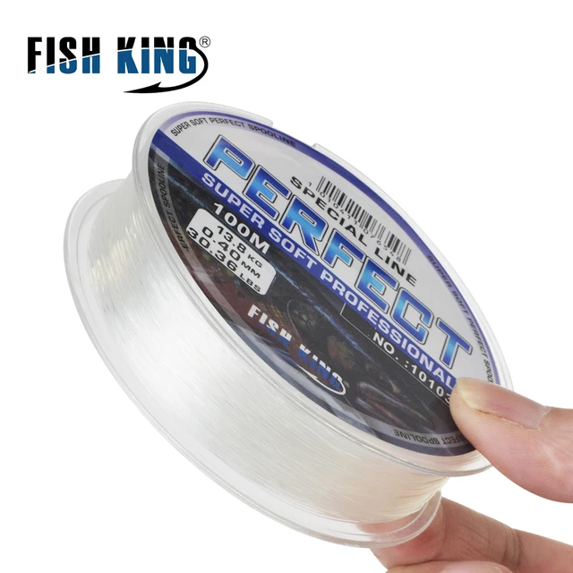 FISH KING-sedal de pesca de monofilamento superfuerte, 120M, 0,14-0,60 MM,  4,13-34.32LB, nailon, accesorios para pesca de carpa - AliExpress