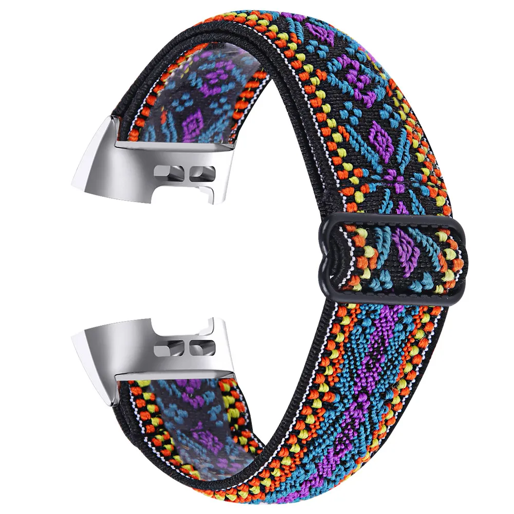 Essidi Elastic Band For Fitbit Charge 5 4 3 2 Sports Fabric Bracelet Strap Loop For Fitbit Charge 3 4 SE Watch Wrist Band Correa 
