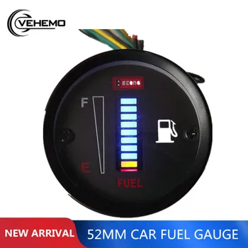 

VEHEMO 52mm 12V LED Sensor Digital Fuel Ratio Gauge Car Fuel Gauge Universal Cars Motor Motorcycle