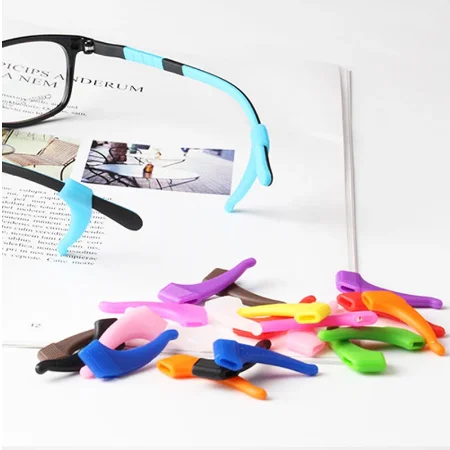Glasses Non-slip Silicone Ear Hook Sports Anti-drop Ear Clips Eyeglasses Foot Cover Fashion Eyewear Accessories Silicone Grip glasses ear hook