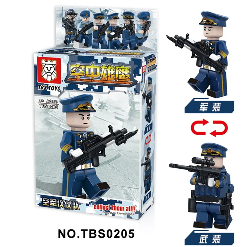 

Tbs05-10 Air Eagle Air Force Six-Building Blocks Were Assembled Modern Military Building Blocks Were