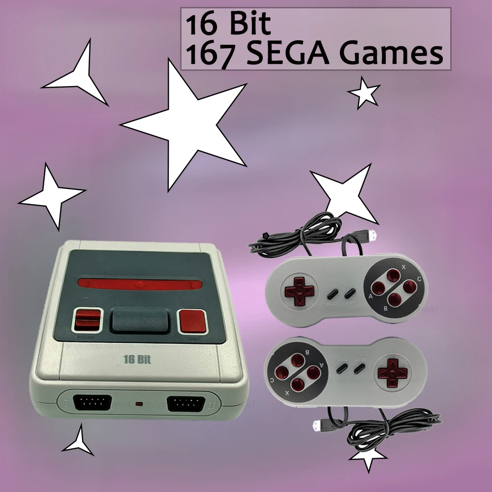 16 Bit Retro Mini Video Game Console 167 Classic Games TV AV-out For MD Sega SG-167 Family Handheld Game Player Child Gift Hot