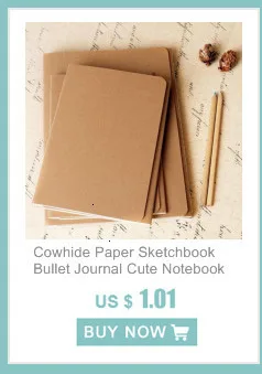 Воловья кожа бумажный альбом Bullet Journal милый блокнот бумажный еженедельник аксессуары для планировщика канцелярские принадлежности Дневник для путешествий 01623