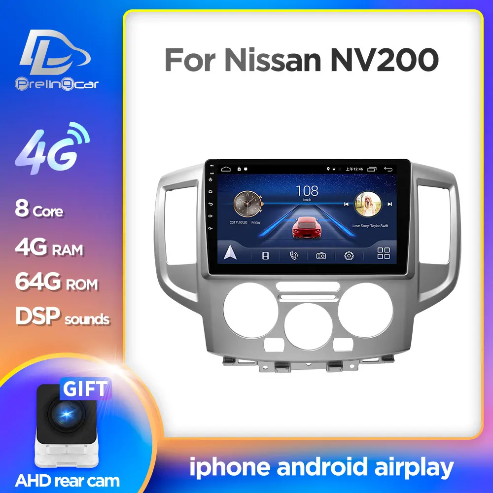 Prelingcar Android 10,0 для NISSAN NV200 2009-2016 автомобильный Радио Мультимедиа Видео плеер GPS навигация без DVD 2 Din Восьмиядерный 4G Prelingcar Android 10,0 для NISSAN NV200 2009-2016 автомобильный Радио Мультимедиа Видео плеер GPS навигация без DVD 2 Din Восьмиядерный 4G