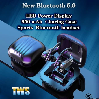 

TWS Led Display Bluetooth Wireless Headphones Earphone Stereo Earbuds Waterproof Noise Cancelling Headset With Microphone