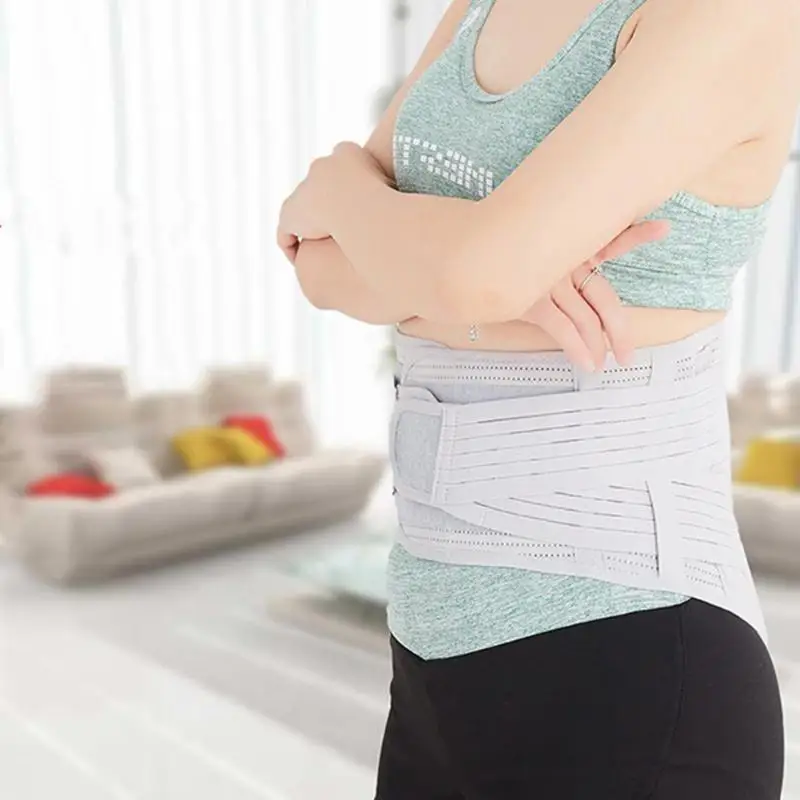 Турмалиновый Магнитный самонагревающийся прочный простой вентиляционный поясной ремень Поддержка спины Корректор осанки
