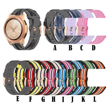 

20mm Nylon Weave Watch Band Wrist Strap for Samsung Galaxy watch 42MM for Garmin Move 3 Smart watch accessories Move3 #1118
