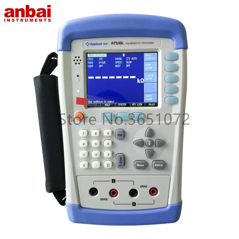 

AT518L Handheld Micro Ohmmeter 10micro ohm-200k ohm Measurement Range