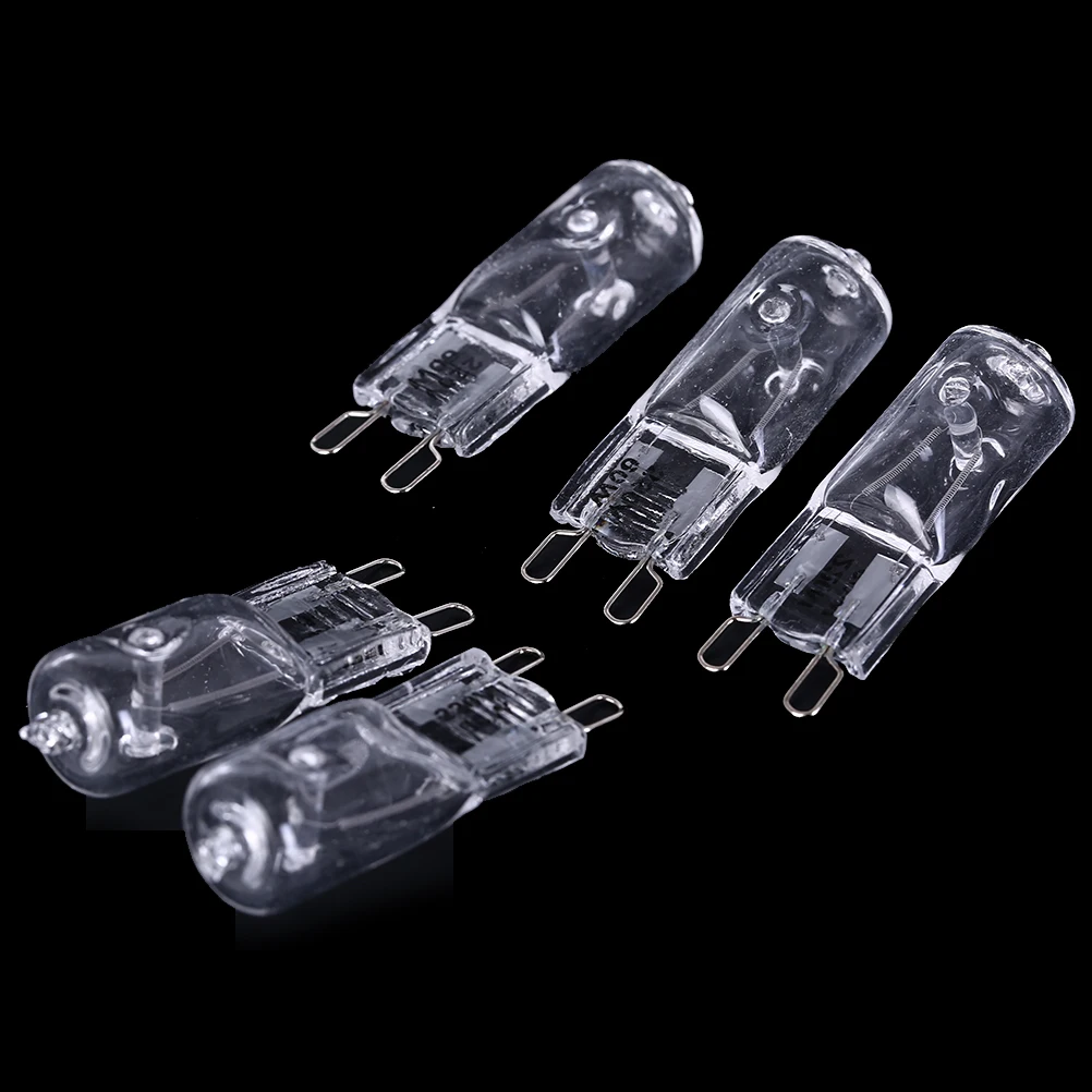 Halogen Bulb Hot G9 Halogen Bulb 20W/40W/60W 220V 2900K 5pcs/lot Dimmable Warm White For Wall Lamp Clear Glass Each With An Inner Box